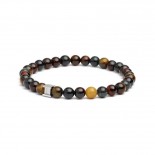 GEMINI (ICE WATCH) Bracele Gem 3Colours Oeil de Tigre 6 mm GSIX3