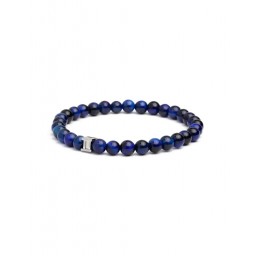 Bracelet Gem Dark Blue Oeil de Tigre 6 mm
