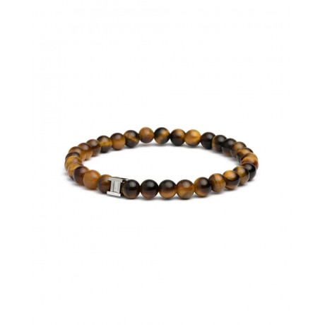 GEMINI (ICE WATCH) Bracelet Gem Tiger Eye Oeil de Tigre 6 mm GSIX1