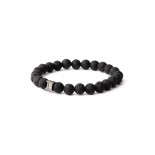 GEMINI (ICE WATCH) Bracelet Black Lava Pierre de lave 8 mm D3