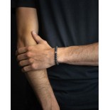 GEMINI (ICE WATCH) Bracelet Black Lava Pierre de lave 8 mm D3