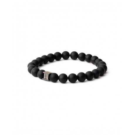 GEMINI (ICE WATCH) Bracelet Black Mat Agate 8 mm D2