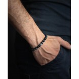 GEMINI (ICE WATCH) Bracelet Black Mat Agate 8 mm D2