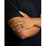 GEMINI (ICE WATCH) Bague Credo Silver Black CRE01