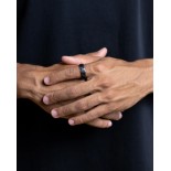 GEMINI (ICE WATCH) Bague Carus Silver Titane 8 mm CAR01