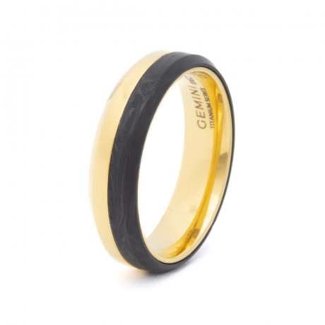 GEMINI (ICE WATCH) Bague Astrum Gold Titane 6 mm AST03