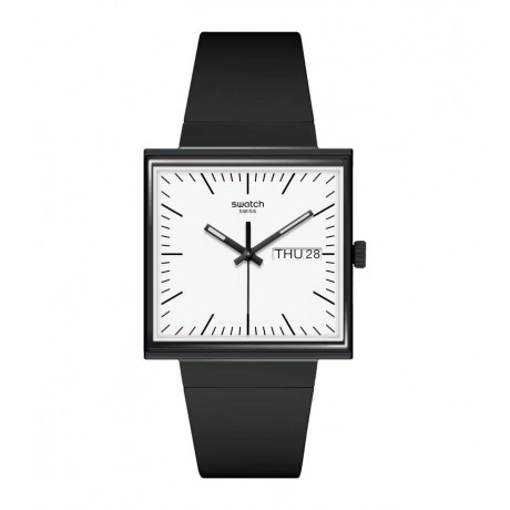 Swatch Bioceramic Watth If? Collection - What If ... Black? 42 mm Quartz SO34B700