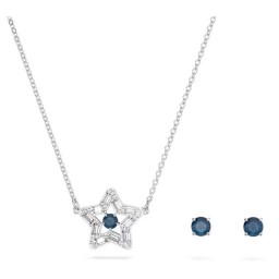 Parure Collier et Boucles d'oreilles Stella Etoile Bleu