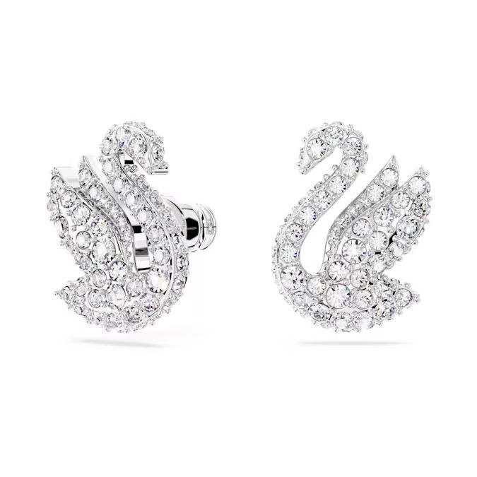 Boucles D'oreilles Créoles Cristal Swarowski Semaki & Bird - Argent Sterling - Neuf Dans Boîte