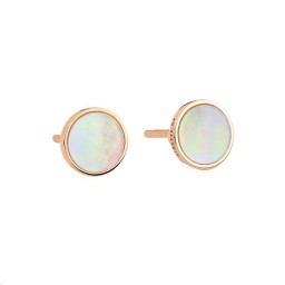 Boucles d'oreilles Ever Or rose Nacre rose