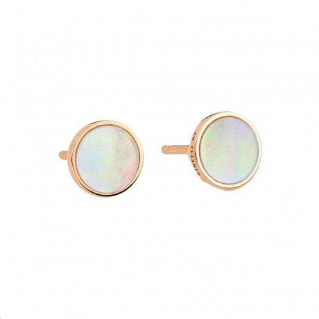 GINETTE NY Boucles d'oreilles Ever Or rose Nacre rose BOEVEPN