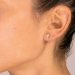 GINETTE NY Boucles d'oreilles Wolf Or rose BOWF