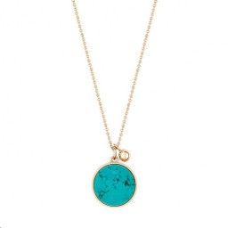 Collier Ever Or rose Turquoise