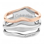 Calvin Klein Bague Wavy Sculptural 35000651D