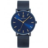 PIERRE LANNIER Coffret Essential 41 mm Quartz + Cuir Bleu 388C466