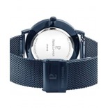 PIERRE LANNIER Coffret Essential 41 mm Quartz + Cuir Bleu 388C466