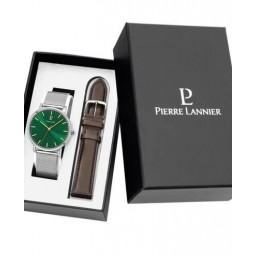 Coffret Essential 41 mm Quartz + Cuir Brun