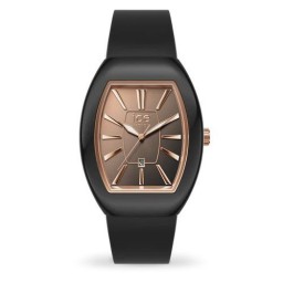 Ice Boliday - Black Sunset Rose Gold 35 mm Quartz