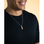 GEMINI (ICE WATCH) Collier Roma Silver Tiger NNR3