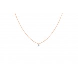 Collier 360° Or rose Diamant 0.07 ct