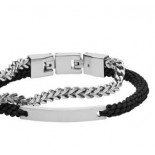 FOSSIL Bracelet Acier Nylon JF03325040