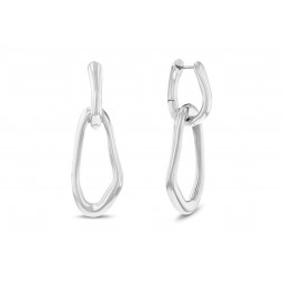 Boucles d'oreilles Statement Links Acier