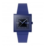 Swatch Squarely Blacklight 42 mm Quartz SO34N700