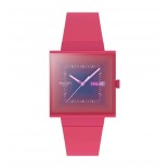 Swatch Squarely Berry 42 mm Quartz SO34R700