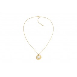 Collier Spiral Acier doré