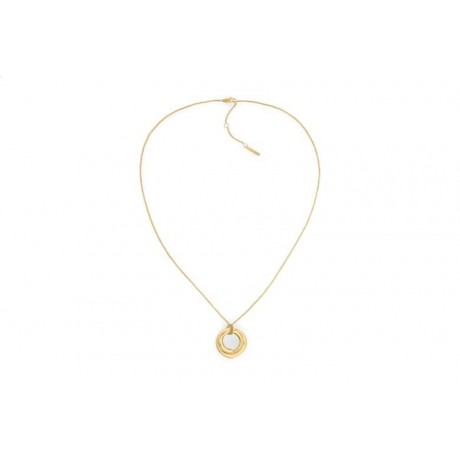 Collier Spiral Acier doré