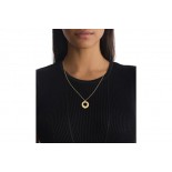 Collier Spiral Acier doré