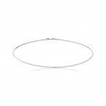 UNA STORIA Collier Cable argent 45 cm x 0.12cm CA106125