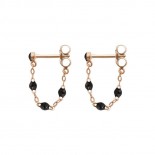 GIGI CLOZEAU Boucles d'oreilles Classique Gigi Résine noire Or rose B4GI001R20