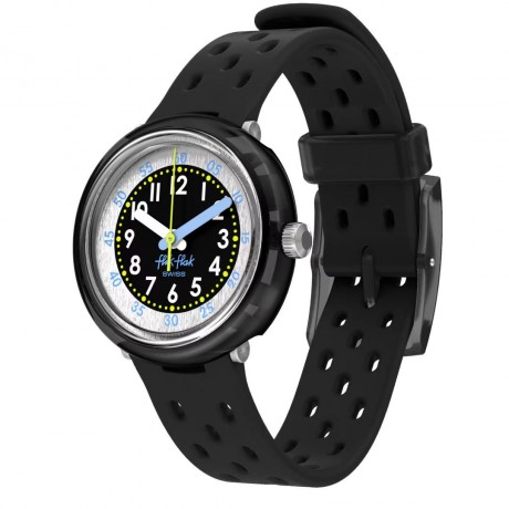 FLIK FLAK Fizz in Black 29 mm Quartz FCNP001
