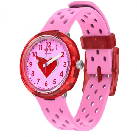 FLIK FLAK Fizz in Pink 29 mm Quartz FCNP004