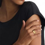 Bague Trio Acier doré