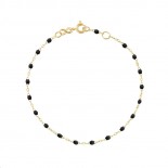 GIGI CLOZEAU Bracelet Classique Gigi Or jaune Résine noire B3GI001J20