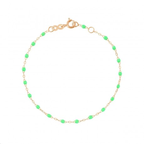 GIGI CLOZEAU Bracelet Classique Gigi Or rose Résine vert fluo B3GI001R36