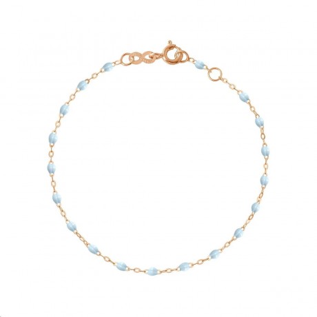 GIGI CLOZEAU Bracelet Classique Gigi Or rose Résine bleu layette B3GI001R15