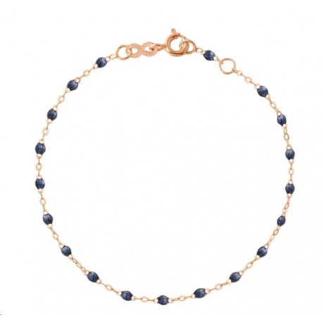 GIGI CLOZEAU Bracelet Classique Gigi Or rose Résine bleu nuit B3GI001R50