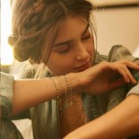 GIGI CLOZEAU Bracelet Classique Gigi Or rose Résine bleu ciel B3GI001R03