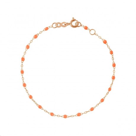 GIGI CLOZEAU Bracelet Classique Gigi Or rose Résine orange fluo B3GI001R13