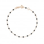 GIGI CLOZEAU Bracelet Classique Gigi Or rose Résine noire B3GI001R20