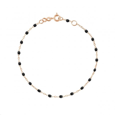 GIGI CLOZEAU Bracelet Classique Gigi Or rose Résine noire B3GI001R20