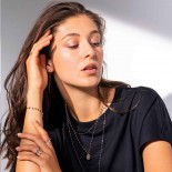 GIGI CLOZEAU Bracelet Classique Gigi Or rose Résine noire B3GI001R20