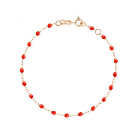 GIGI CLOZEAU Bracelet Classique Gigi Or rose Résine corail B3GI001R58