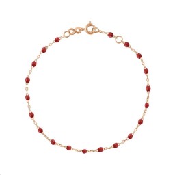 Bracelet Classique Gigi Or rose Résine bordeaux