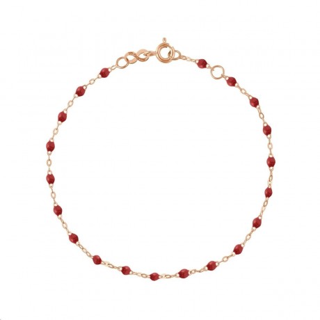 GIGI CLOZEAU Bracelet Classique Gigi Or rose Résine bordeaux B3GI001R41