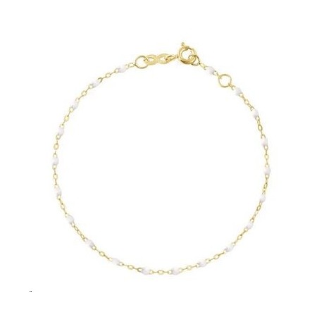 GIGI CLOZEAU Bracelet Classique Gigi Or jaune Résine blanche B3GI001J01