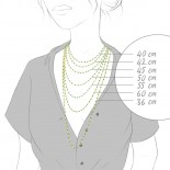 GIGI CLOZEAU Collier Classique Gigi Or rose Résine coquelicot B1GI001R31